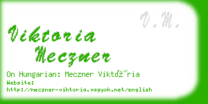 viktoria meczner business card